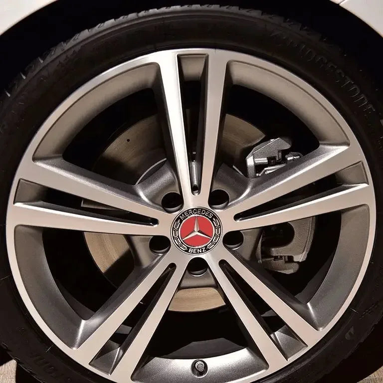 4PCS 75mm Metal Emblem Car Wheel Center Hub Cap Cover Badge For Mercedes Benz AMG GLK GLE GLC W203 W206 W220 W205 W211 W212 201