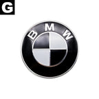 Carbon Fiber 50th Anniversary Front Rear Logo Kit for BMW 82mm 74mm Badge E46 E90 F30 F10   2-Pin Base DIY Replacement Decor Set
