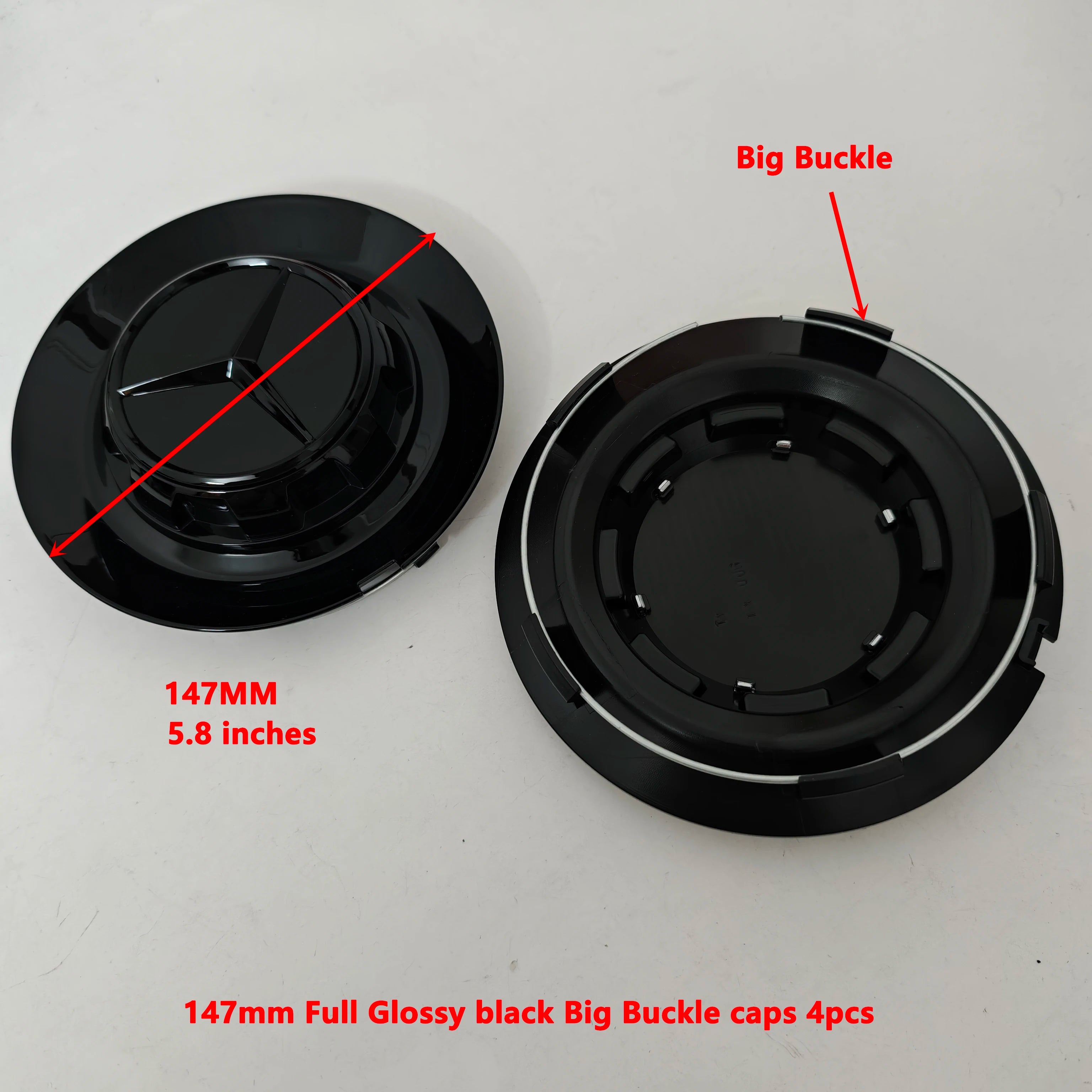 4PCS Aluminum Car Wheel Center Hub Caps for Mercedes-Benz A45S C63S E63S AMG GT GTS C190 Auto Styling Accessories