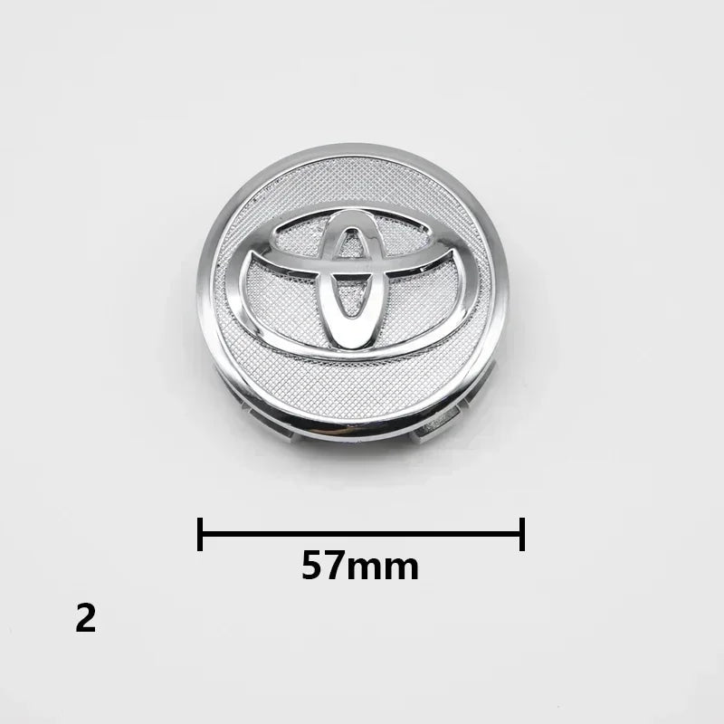 4pcs 57mm/62mm Car Tyre Wheel Center Hub Cap Badge Logo Rim Emblem For Toyota Corolla Camry Yaris CHR Rav4 Auris Verso Avalon