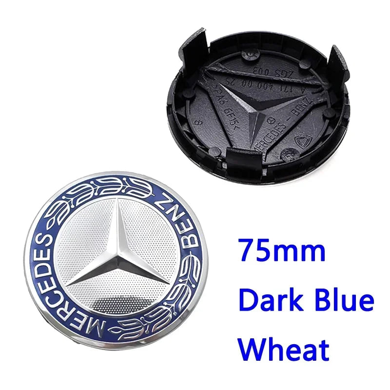 4pcs 56mm 60mm 75mm  68mm3Pin Car Wheel Center Cap Rim Hub Caps Emblem W202 W220 W213 W210 W164 E200 E260 E300 For Mercedes Benz