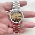 36MM Casual Diamond Date Sports Watch with Japanese Movement Unisex Mechanical Watch in Stainless Steel World Time Orient Series