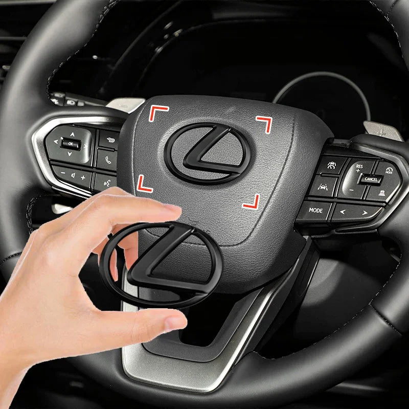 Car Steering Wheel Sticker Badge Decoration Auto Accessories For  CT200H ES350 GX460 470 IS250 LS460 NX300 RX300 350 450H NX RX