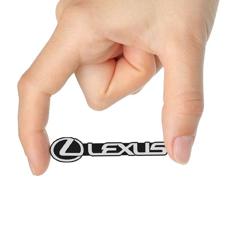 Car Audio Decorate 3D Aluminum Badge Emblem Stickers For Lexus IS250 IS200 CT200h GS300 LS430 RX450h LX570 IS300 ES RX LS IS NX