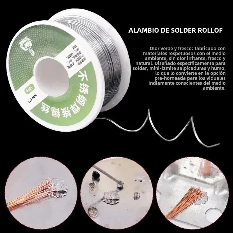 Varillas de soldadura de electrodos con núcleo Fux de aluminio y cobre Universal, alambre de soldadura de fácil fusión para soldadura de refrigerador de hierro, aluminio, cobre y acero