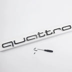 3D ABS Quattro Badge Car Front Grille Emblem Auto Head Hood Decoration Accessories for Audi S A3 A4 B8 8P 8V B6 A5 A6 C7 Q5 B9 R