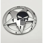 Metal 3D Skull Car Stickers Applicable to the Trunk, Car Doors, Bumpers, Rear Windshield and Fenders of Automobiles