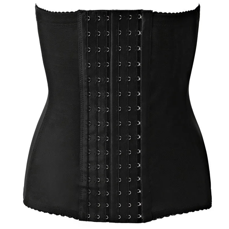 Vensslim Waist Trainer for Men Tummy Control Hooks Girdle Stomach Band 7 Steel Bones Back Support Strap Body Shaper Trimmer Belt