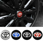 4pcs 56mm Car Styling Wheel Center Hub Caps Stickers Badge Emblem Decoration Decal For Toyota Corolla Auris Yaris CHR Rav4 Hilux