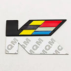 3D Metal Car Sticker Logo V Rear Trunk Badge Fender Side Emblem Decals For Cadillac ATS CTS CT4 CT5 XT6 Auto Accessories