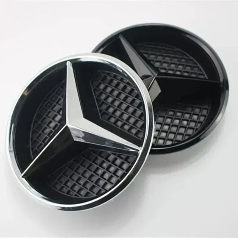 3D Star Badge Car Grill Emblem Front Logo for Mercedes Benz W204 W205 W213 X253 a B C E S CLA GLB GLC GLE GLS Vehicle Accessorie