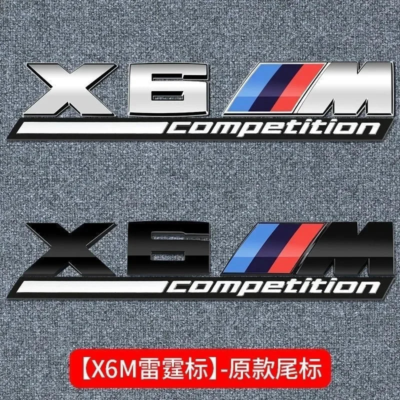 3D Metal Car Body Side Badge Body Rear Trunk Decor Sticker Modification For BMW M X1 X2 X3 X4 X5 E84 F26 E83 F25 E53 E70 E71 G02
