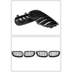 Pair Gloss Matt Carbon Black 3 Color Front Kidney Grille For BMW E92 E93 M3 2006-2009 Racing Grills