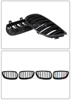 Pair Gloss Matt Carbon Black 3 Color Front Kidney Grille For BMW E92 E93 M3 2006-2009 Racing Grills