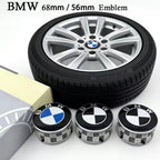 ABS 4Pcs 68mm 56mm For Bmw Performance E36 F20 E46 E39 E38 E90 E87 M pendant Accessories Car Wheel Center Hub Caps Cover