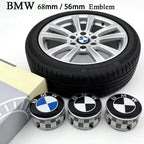 ABS 4Pcs 68mm 56mm For Bmw Performance E36 F20 E46 E39 E38 E90 E87 M pendant Accessories Car Wheel Center Hub Caps Cover