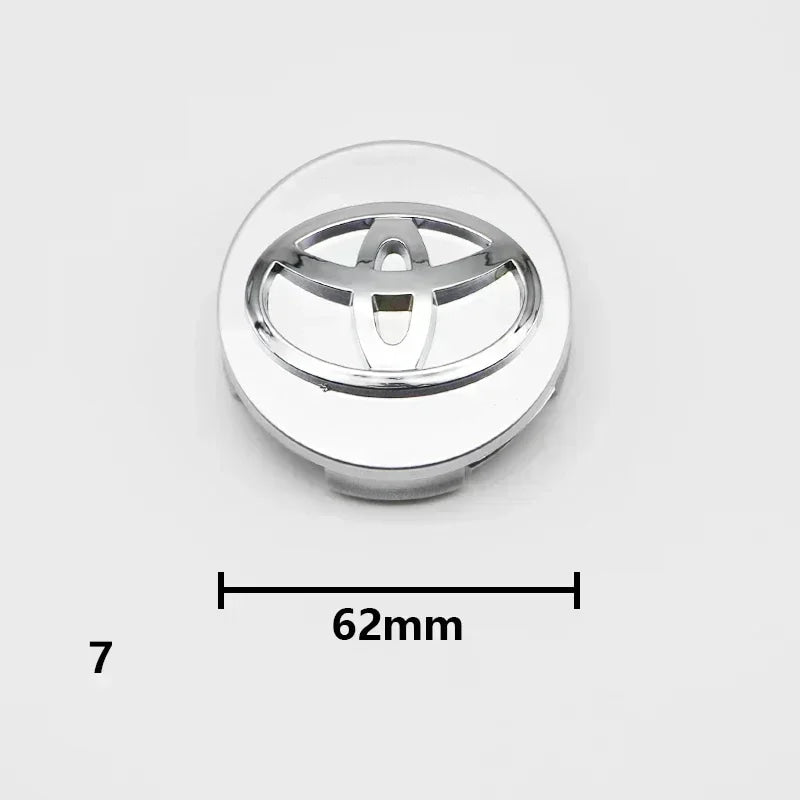 4pcs 57mm/62mm Car Tyre Wheel Center Hub Cap Badge Logo Rim Emblem For Toyota Corolla Camry Yaris CHR Rav4 Auris Verso Avalon