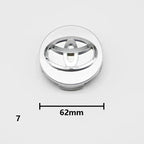 4pcs 57mm/62mm Car Tyre Wheel Center Hub Cap Badge Logo Rim Emblem For Toyota Corolla Camry Yaris CHR Rav4 Auris Verso Avalon