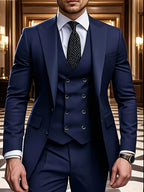 2026 Best Selling Formal Suit Single Breasted Business Outfit Four Seasons mens suits 3 piece