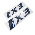 ABS Letters Numbers Glossy Black ix i3 i4 i7 iX ix3 iX4 ix7 Emblem for BMW X1 X3 X5 X6 GT Car Rear Logo Badge Sticker