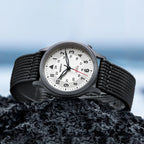 BERNY Titanium Watches for Men Classic Mens Field Watch Easy Read Outdoor Quartz Wristwatch Super Luminous Sapphire 5ATM