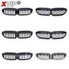 XVIP For BMW G20 3-Series G20 G21 G28 2019-2023 Front Bumper Hood Kidney Racing Grilles Replacement Black Diamond Meteor Style