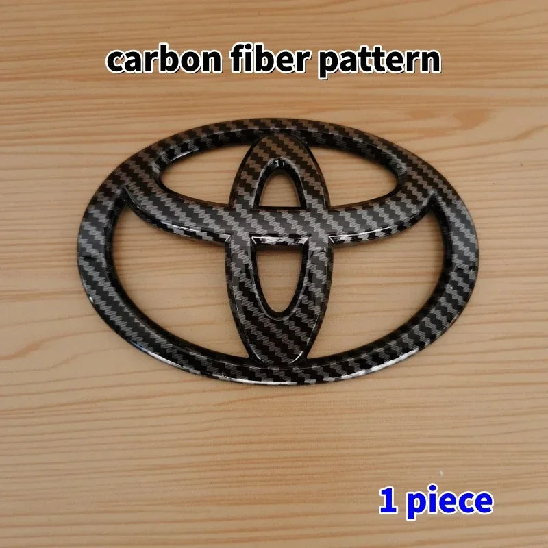1pc 3D Car Emblem sticker For Toyota Front Grill Hood Rear Trunk Logo Corolla Camry RAV4 Hilux Yaris Prius Prado Badge Accessory