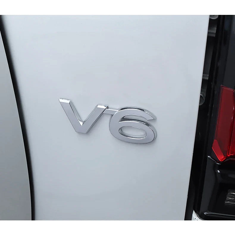 For Toyota Land Cruiser 200 Prado 120 150 Car Logo Displacement V8/TX/TXL/5.7/V6/Black Letter Sticker Car Decoration Accessories