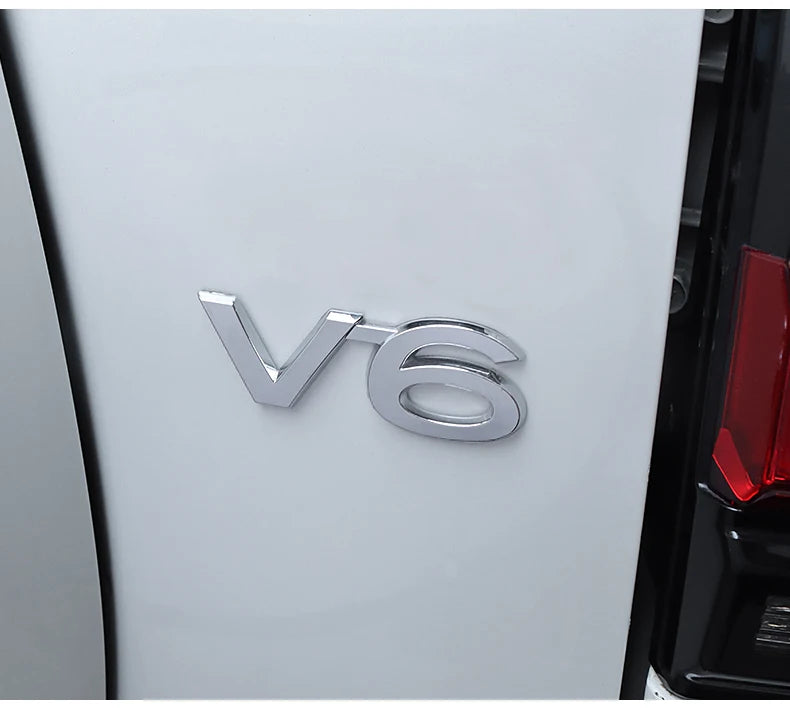 For Toyota Land Cruiser 200 Prado 120 150 Car Logo Displacement V8/TX/TXL/5.7/V6/Black Letter Sticker Car Decoration Accessories