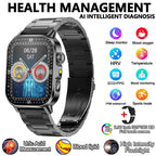 2026 New Model Uric Acid & Lipid Health Analysis Smart Watch Men ECG+PPG Bluetooth Call 2.01-inch Flashlight Smartwatch Women