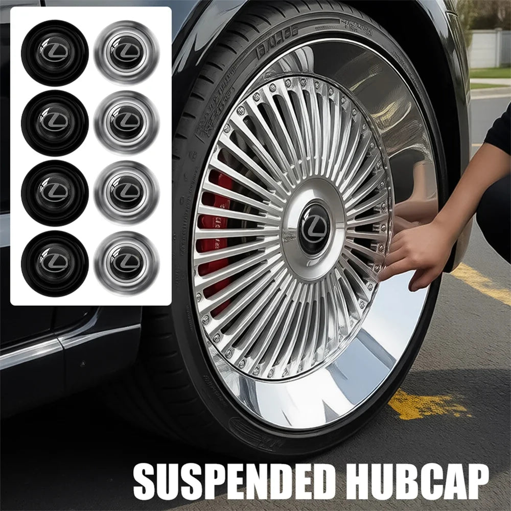 4PC For Lexus FSPORT IS200 ES300h ct200h RX350 IS300h IS250 Car Styling Wheel Tire Hub Cap Cover Badge Auto Exterior Accessories