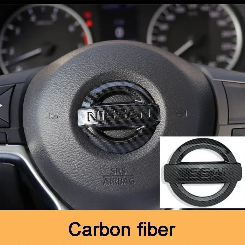 52mm Car Steering Wheel Logo Emblem ABS Sticker for Nissan Qashqai J10 J11 Leaf Juke Tiida Sentra Teana X Trail T30 T32 Almera