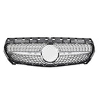 Chrome Silver AMG Style Front Bumper Grille For Mercedes Benz CLA-Class W117 2013-2019 CLA180 CLA200 CLA45 Front Grill Black