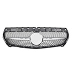 Chrome Silver AMG Style Front Bumper Grille For Mercedes Benz CLA-Class W117 2013-2019 CLA180 CLA200 CLA45 Front Grill Black