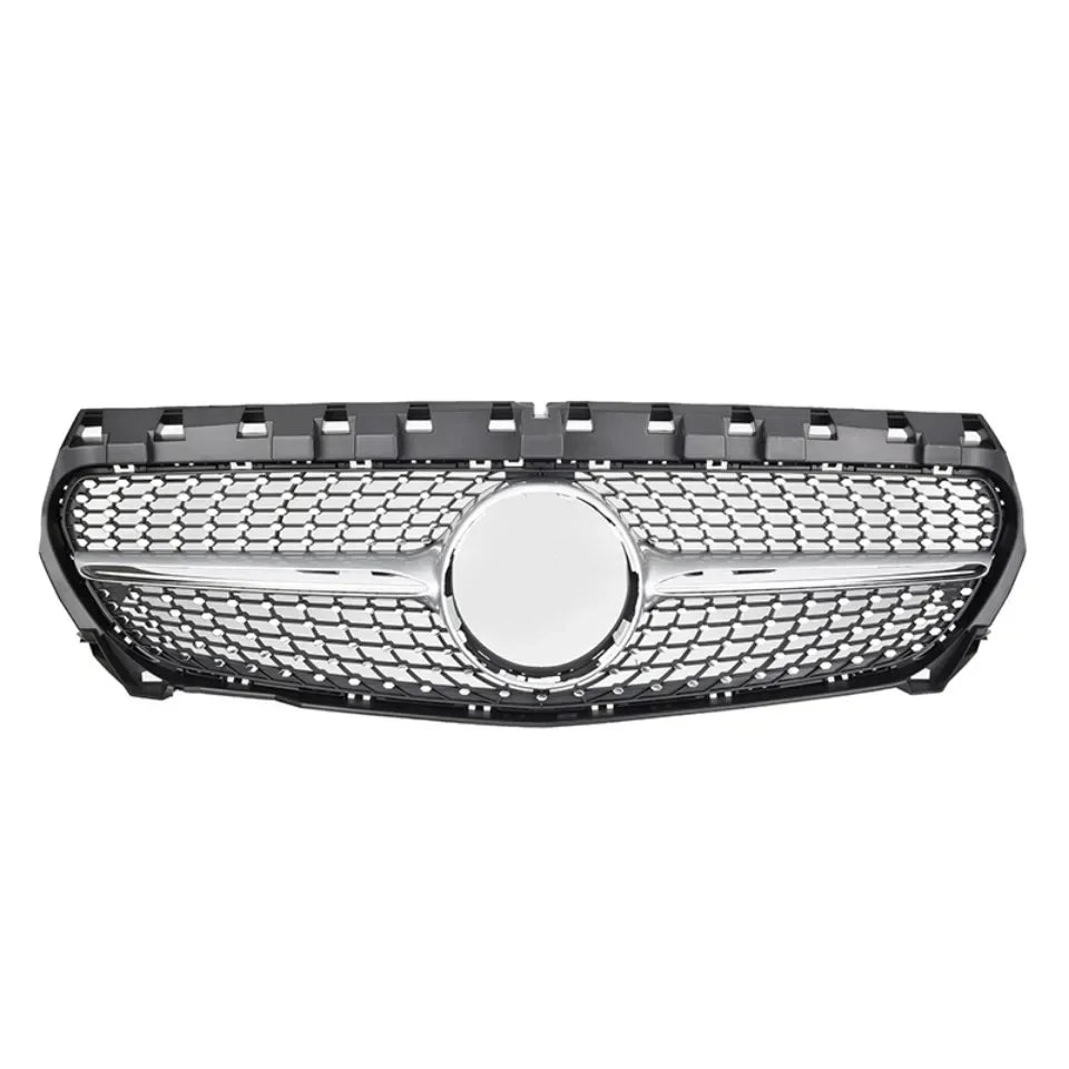 Chrome Silver AMG Style Front Bumper Grille For Mercedes Benz CLA-Class W117 2013-2019 CLA180 CLA200 CLA45 Front Grill Black