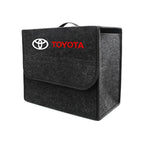 Car interior sticker Car Trunk Storage Box Foldable Felt Organizer Stowing Tidying Box For Toyota Corolla Camry rav4 Yaris hilux
