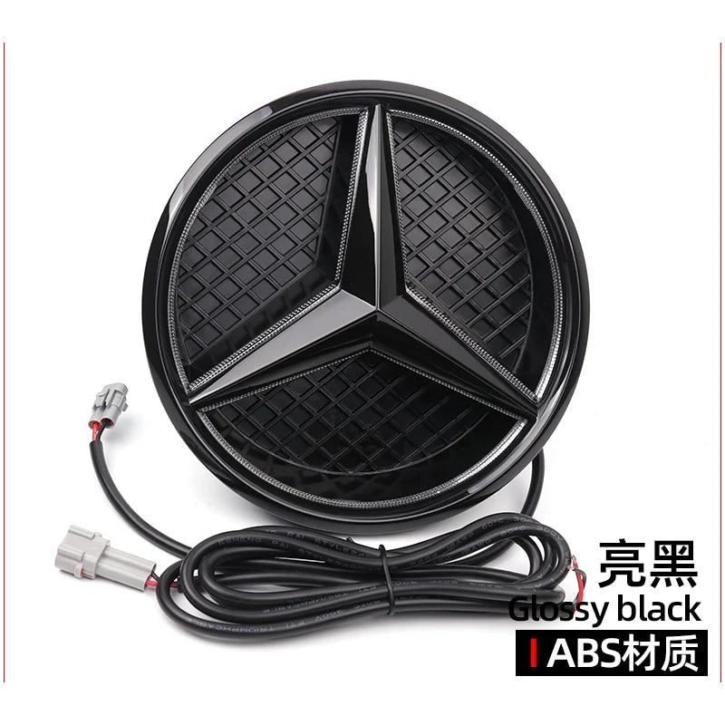 Grid LED light Front Grilled Embelm badge For W204 W205 W213 W253 C-Class E-Class GLC C E 180 200 250 300 350 43 63 4MATIC