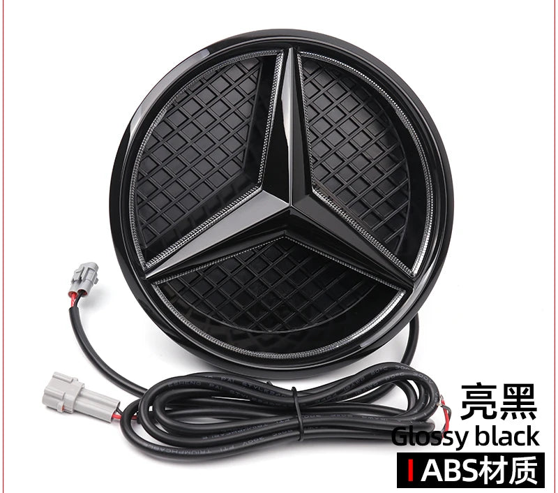 Grid LED light Front Grilled Embelm badge For W204 W205 W213 W253 C-Class E-Class GLC C E 180 200 250 300 350 43 63 4MATIC
