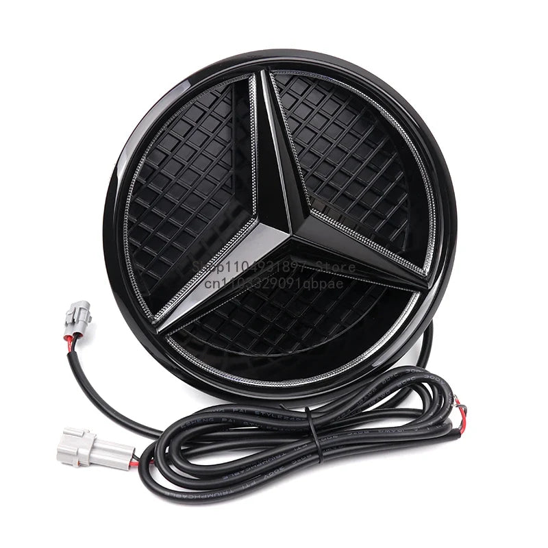 Grid LED light Front Grilled Embelm badge For W204 W205 W213 W253 C-Class E-Class GLC C E 180 200 250 300 350 43 63 4MATIC