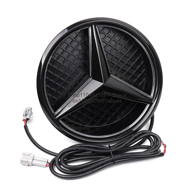 Grid LED light Front Grilled Embelm badge For W204 W205 W213 W253 C-Class E-Class GLC C E 180 200 250 300 350 43 63 4MATIC