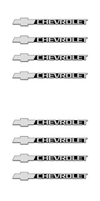 Chevrolet 3D Aluminum Sticker Decal Fit For Chevrolet Silverado Impala Malibu Equinox Cruze Camaro Blazer Spark Aveo TrailBlazer