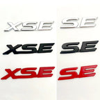 3D Metal SE XSE Logo Rear Trunk Emblem Badge Decals Sticker For Toyota Camry Sienna Highlander Corolla Car Styling Accessories