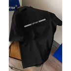 100% pure cotton men's luxurious brand letter print T-shirt, short-sleeved T-shirt, high-quality men's clothing, streetwear
