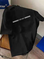 100% pure cotton men's luxurious brand letter print T-shirt, short-sleeved T-shirt, high-quality men's clothing, streetwear