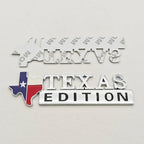 TEXAS EDITION Logo Emblem Metal Car Badge Trunk Sticker For Ford Jeep Chevrolet Ram GMC Dodge Cadillac Lincoln Tesla Accessories