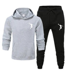 Sports Basketball Brand Sweatshirt Sweatpants Men Women 2 Pieces Sets Tracksuit Fashion Casual Hooded Sportswear Sudadera Hombre