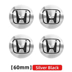 4pcs 56mm 60mm 65mm Car Wheel Hub Centre Cap Badge Emblem Hub Center Cover Car Sticker for Honda Civic Accord Cr-v Fit Crosstour