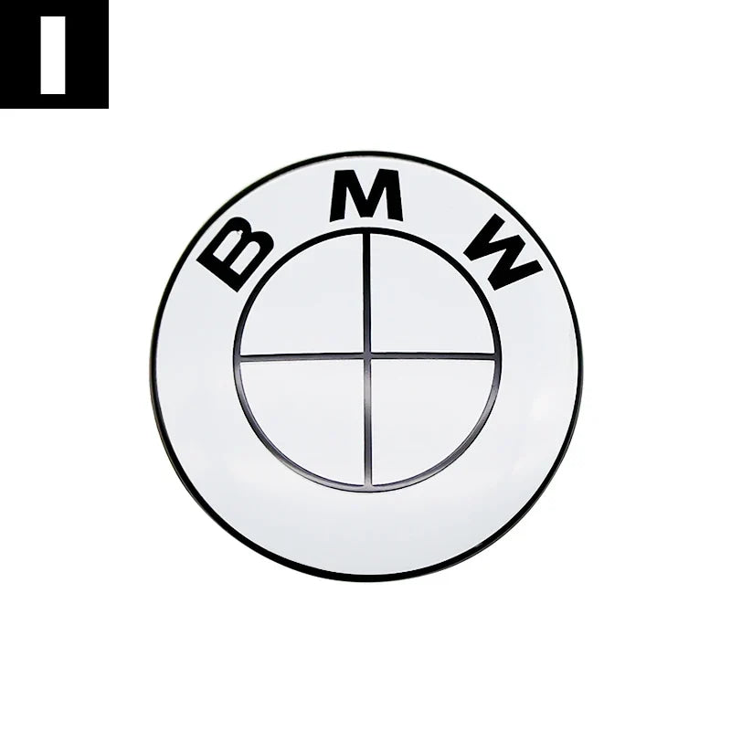 Carbon Fiber 50th Anniversary Front Rear Logo Kit for BMW 82mm 74mm Badge E46 E90 F30 F10   2-Pin Base DIY Replacement Decor Set