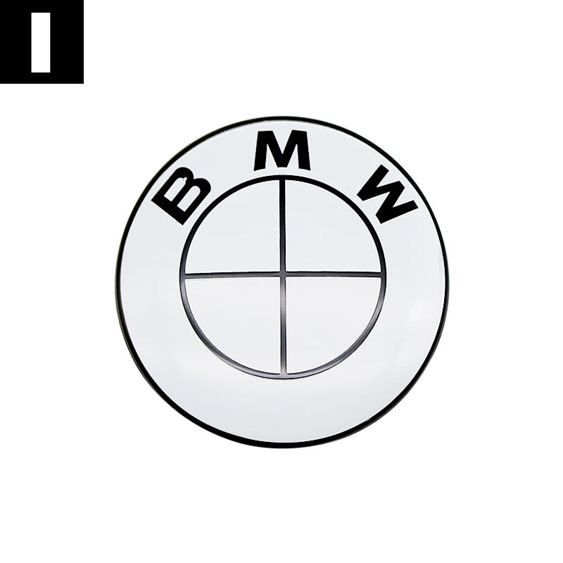 Carbon Fiber 50th Anniversary Front Rear Logo Kit for BMW 82mm 74mm Badge E46 E90 F30 F10   2-Pin Base DIY Replacement Decor Set