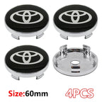 4Pcs Car Wheel Center Hub Caps Emblem Badge Rim Dust Cover For Toyota Corolla Camry Highlander Yaris Prius CHR Auto Accessories